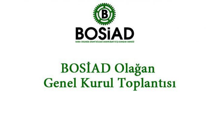 BOSİAD Olağan Genel Kurul İlanı